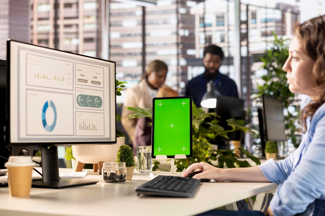 professional-employee-works-desk-with-green-screen-corporation_482257-123895