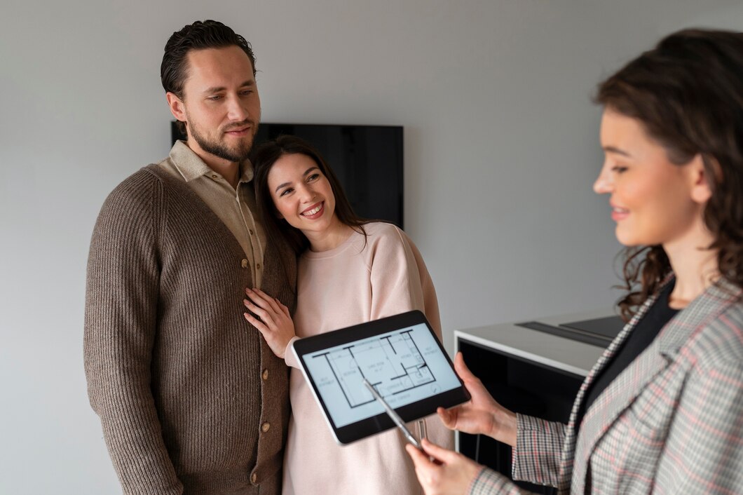 side-view-real-estate-agent-holding-tablet_23-2150225243